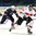 SPISSKA NOVA VES, SLOVAKIA - APRIL 20: Switzerland's Tobias Geisser #24 and USA's Michael Pastujov #21 skate during quarterfinal round action at the 2017 IIHF Ice Hockey U18 World Championship. (Photo by Steve Kingsman/HHOF-IIHF Images)

